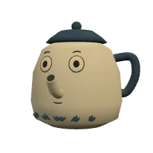 話を聞くやかんの張子
